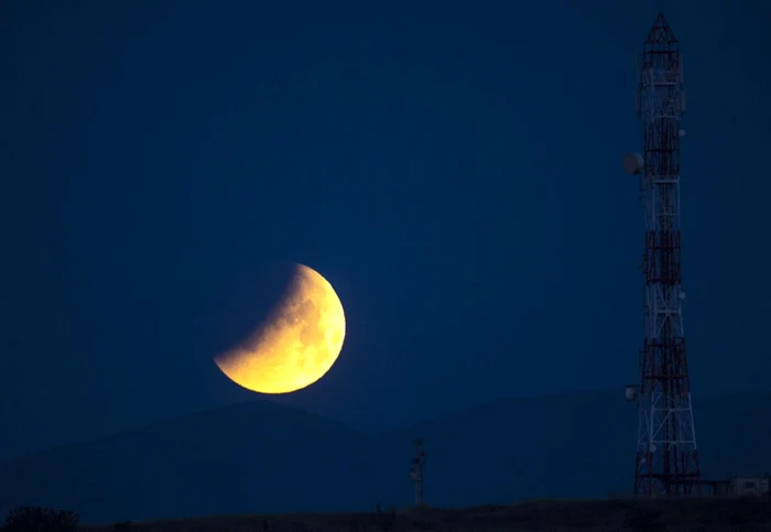 Eclipsă de Lună, 15-16 mai 2022 Foto EPA EFE