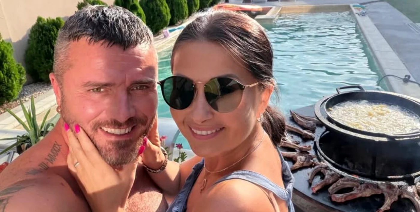 Gabriela Cristea și soțul, Tavi Clonda 
