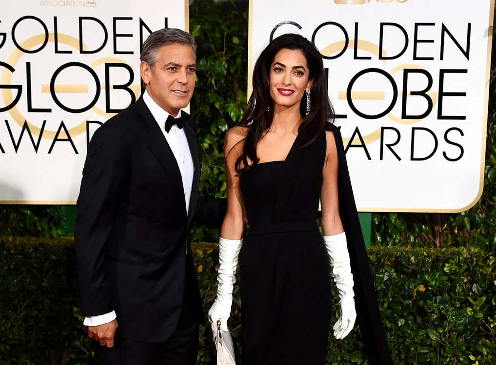 
    George Clooney a venit la gala premiilor Globurile de Aur însoţit de soţia sa, Amalfoto: AP  