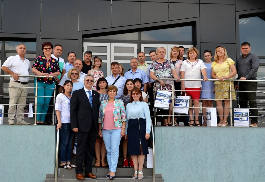 Delegaţia din Rep. Moldova, la sediul ADR din Călăraşi FOTO ADR Sud Muntenia
