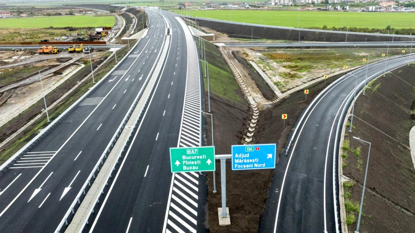 Vești bune pentru șoferi. Al doilea tronson al Autostrăzii A7 Ploiești–Buzău, gata de deschidere.