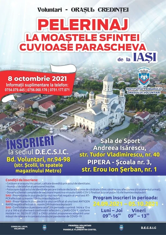 În 2020, pelerinajul s-a desfășurat doar pentru locuitorii din IașiFOTO: bzi.ro