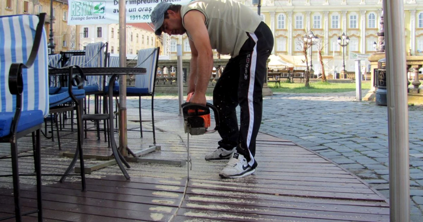 Taiere terase Piata Unirii Timisoara