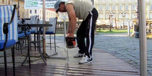 Taiere terase Piata Unirii Timisoara