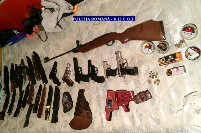 Grecul deţinea un adevărat arsenal