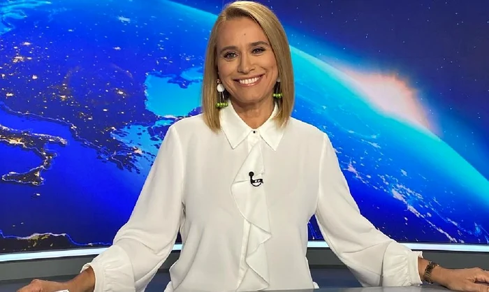 Andreea Esca, la pupitrul știrilor Pro TV FOTO Arhivă