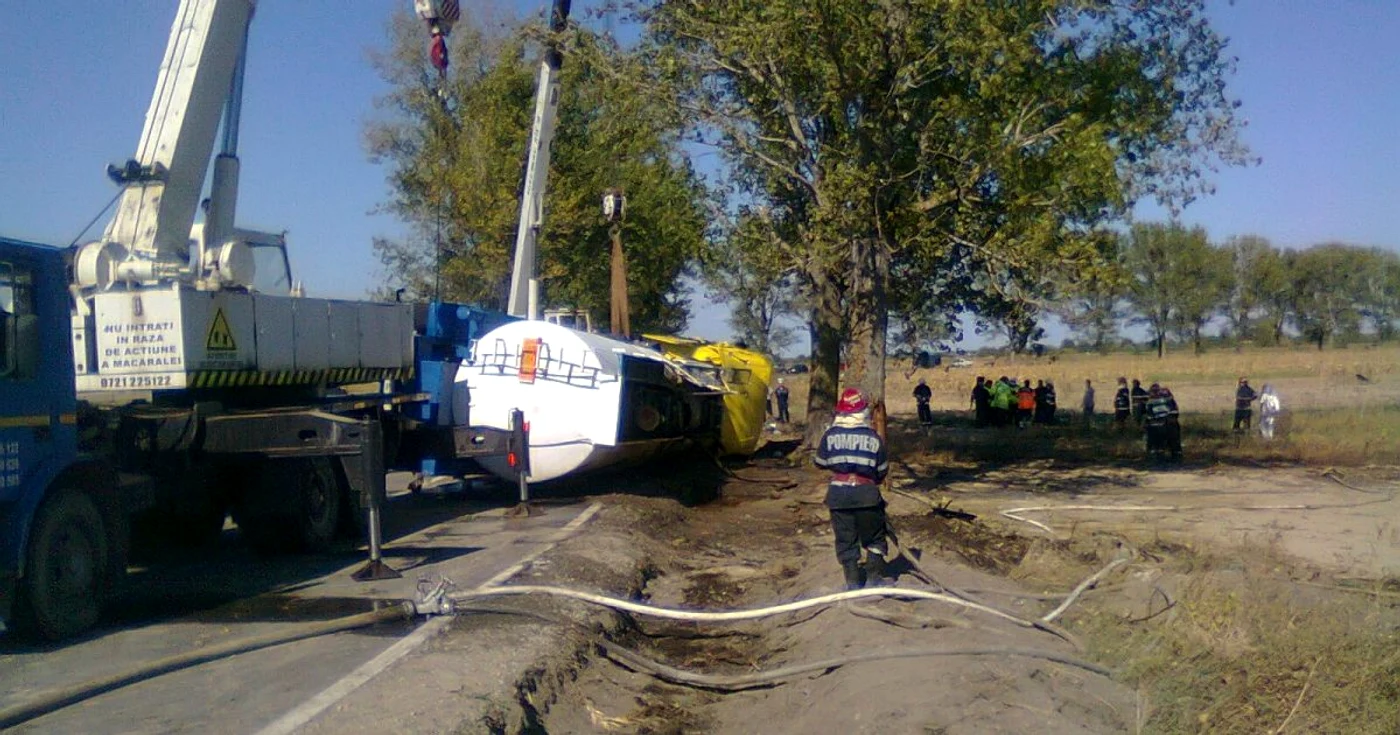 Cisterna a fost repusă pe roţi