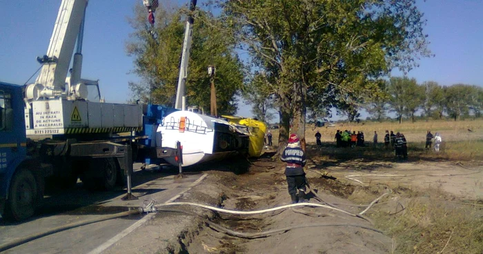 Cisterna a fost repusă pe roţi