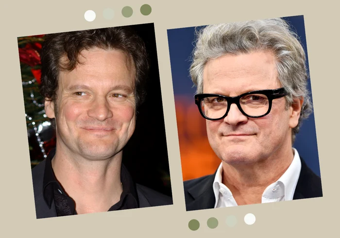 Colin Firth, în tinerete (în stânga) și în prezent (în dreapta) / fotografii: Getty Images.