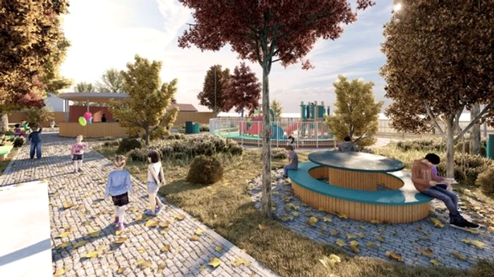 Așa arată acum curtea Școlii 153