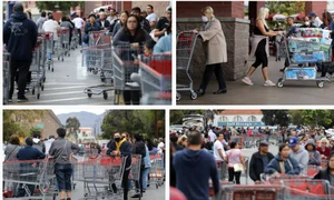 La magazinele din întreagul stat s au format cozi interminabile  jpeg