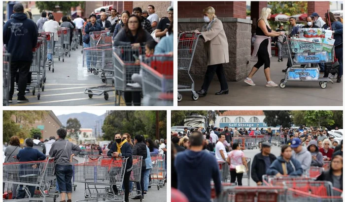 La magazinele din întreagul stat s-au format cozi interminabile 