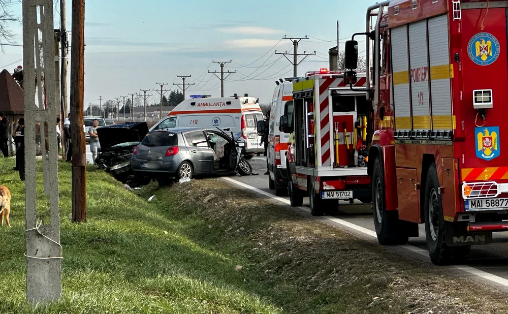 Accident cu șase victime FOTO: Știri Neamț