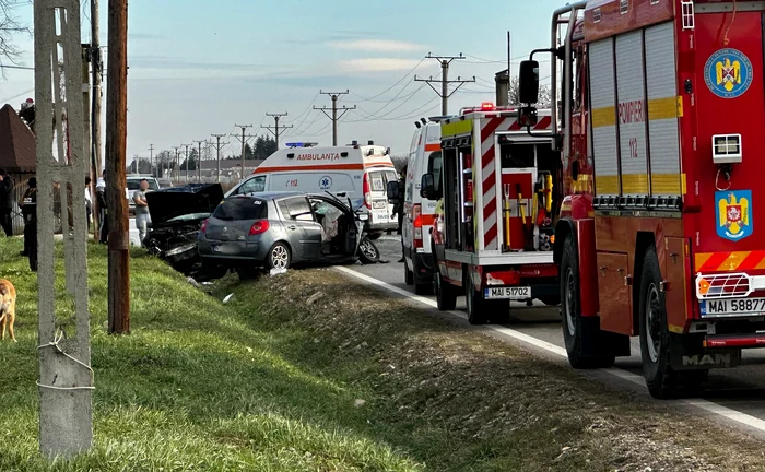 Accident cu șase victime FOTO: Știri Neamț