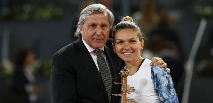 Năstase și Simona Halep, pe vremea în care sportiva noastră câștiga trofeu după trofeu. Foto EPA EFE