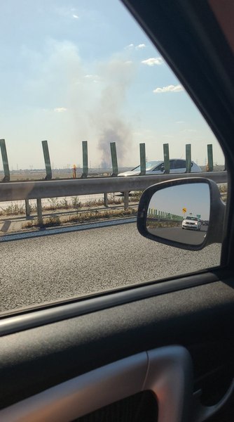 Incendiu de proporții lângă București. Flăcările au cuprins aproximativ 12.000 de metri pătrați de vegetație