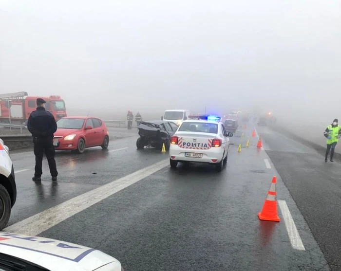 În accidentul de la Mândreşti au fost implicate trei masini