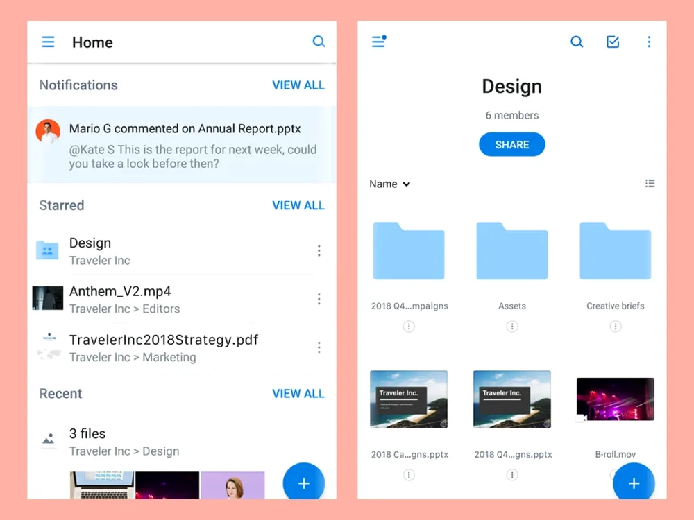 Dropbox te ajută să trimiți și să primești fișiere 