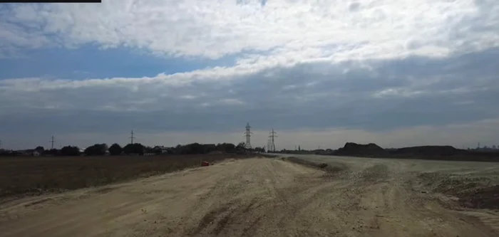 Stadiul lucrărilor la centura Tecuci FOTO: Captura video/ Raducu Drum