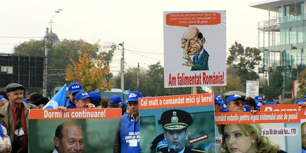 Peste trei mii de militari în rezervă au protestat luni la Palatul Cotroceni Foto: Mircea Paun