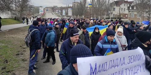 Protest la Melitopol FOTO lb.ua