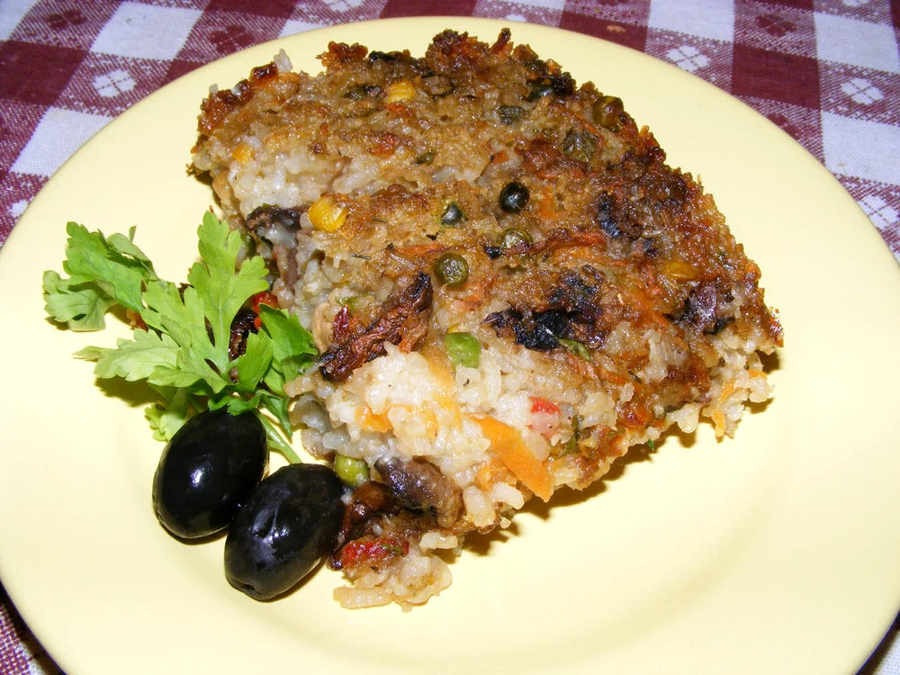 Orez cu ciuperci