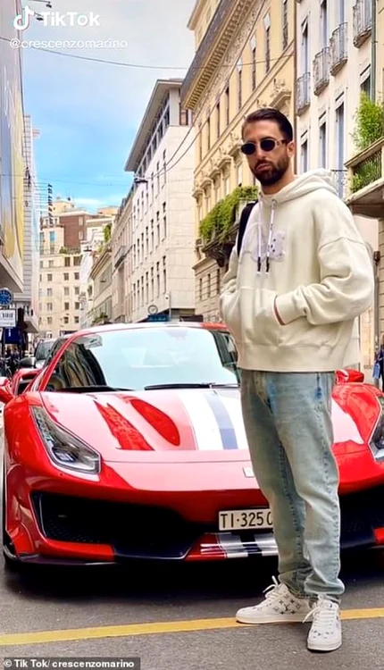 Crescenzo Marino, fiul unui şef din Camorra Foto Captură Video / TikTok