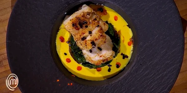 Inginerul s a prezentat cu un monk fish cu spanac Foto   PRO TV  MasterChef jpg
