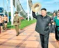 Liderul nord-coreean  Kim Jong-un şi soţia sa, Ri Sol-ju, la  inaugurarea parcului  de distracţii Rungna   