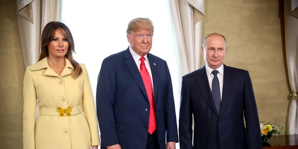 Melania - Donald Trump si Vladimir Putin FOTO AFP 
