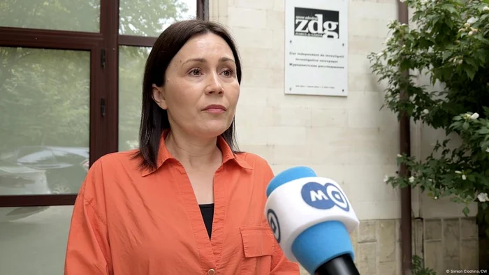 Jurnalista Natalia Zaharescu, aici în timpul unui interviu acordat DW