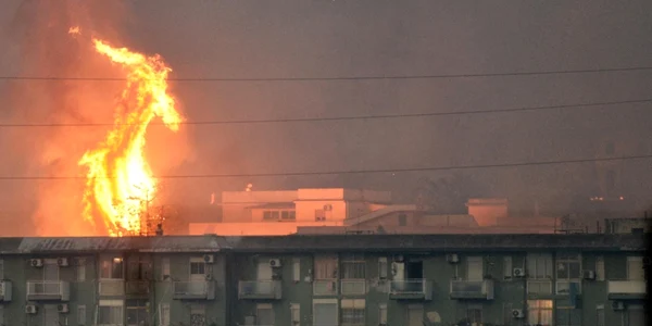 Incendiu de pădure în Sicilia, în apropiere de Palermo 25 iulie 2024 Foto EPA EFE jpg