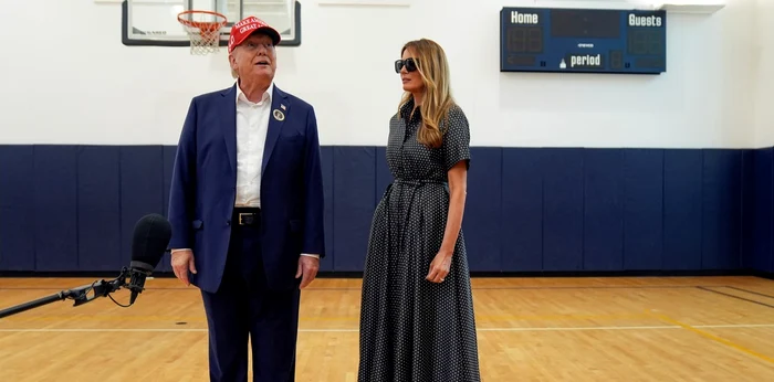 Donald Trump și Melania Trump la vot