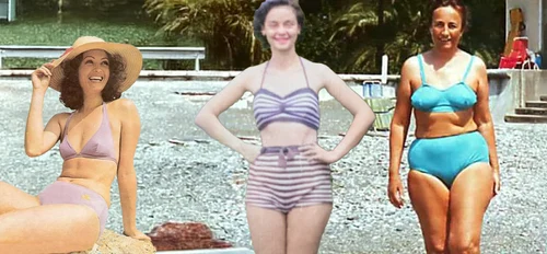 Angela Similea, Marina Voica și Elena Ceaușescu, la plajă, în anii 70
