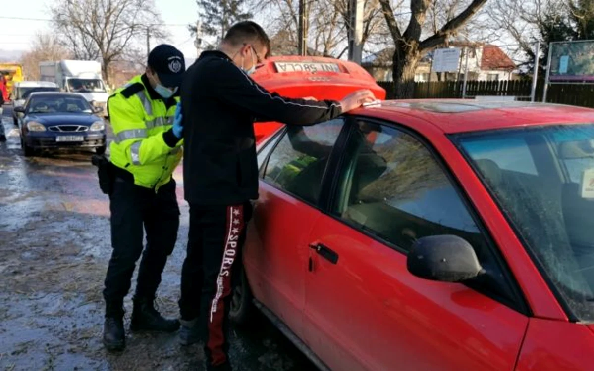 Bărbat percheziţionat la accidentul de la Scânteia / FOTO: ALOIASI