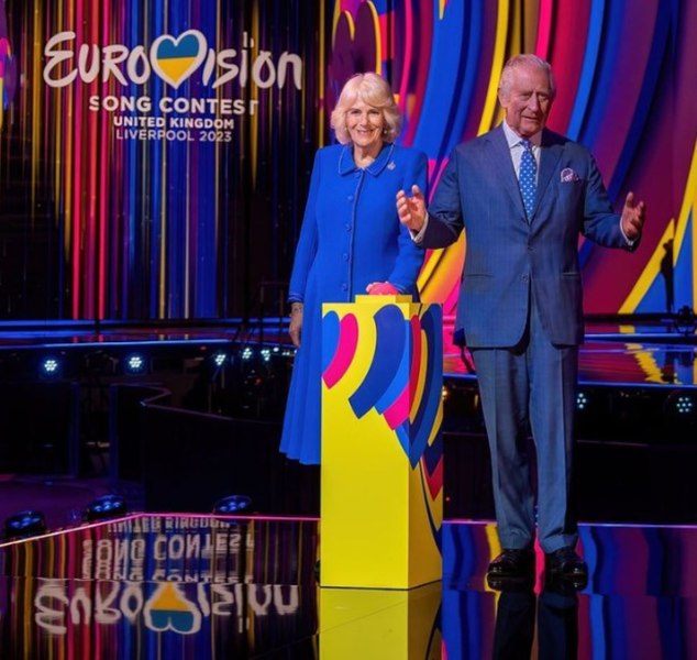 Scena oficială a concursului Eurovision 2023, prezentată de regele Charles VIDEO