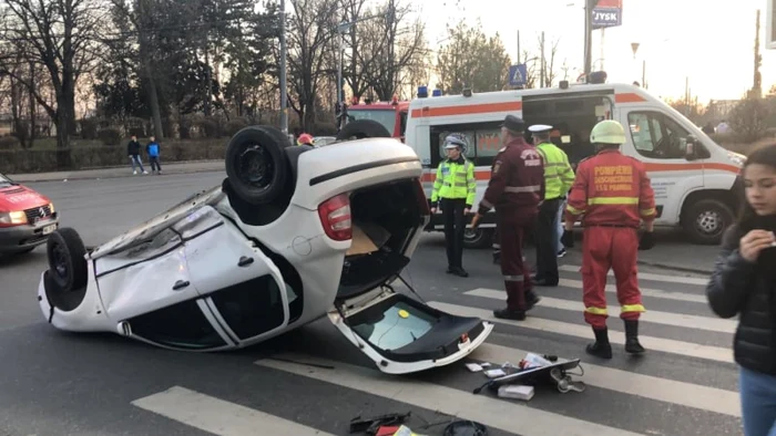 Nimeni nu a fost rănit în accident