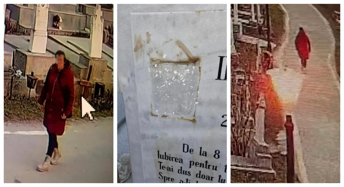 Mormântul fotbalistului Ilie Balaci, vandalizat de o femeie / foto: Adevarul