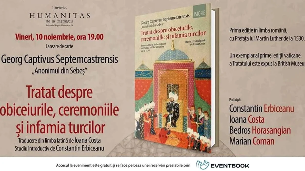 Lansare specială Tratatul lui Georg Captivus Septemcastrensis jpeg