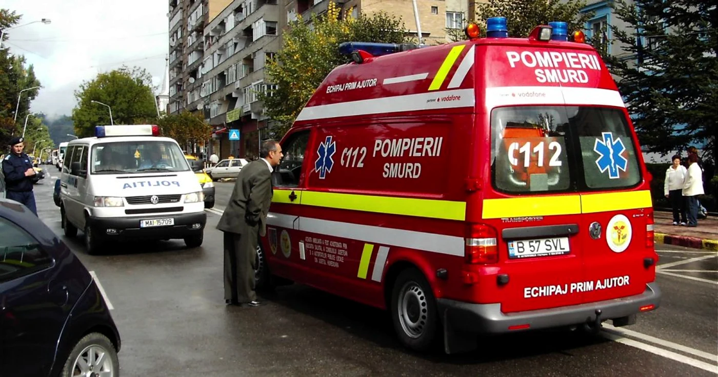 Un echipaj SMURD s-a deplasat la faţa locului Foto.arhivă