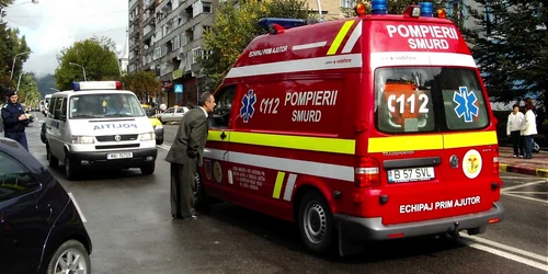 Un echipaj SMURD s-a deplasat la faţa locului Foto.arhivă