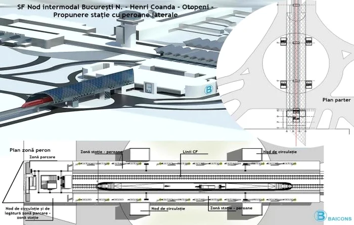 Așa arată planurile liniei ferate care va ajunge la Aeroportul Otopeni