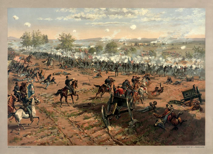 Bătălia de la Gettysburg, 1-3 iulie 1863 (© Wikimedia Commons)