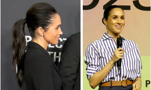 Meghan Markle își pierde părul colaj jpg