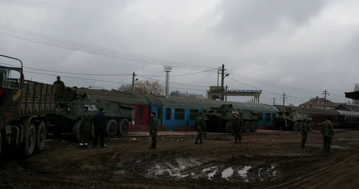 O garnitură de tren cu TAB-uri a fost descărcată astăzi la Botoşani