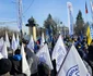 Sindicalistii protestează la Cotroceni FOTO Confederatia Nationala Sindicala "Cartel ALFA" / Facebook