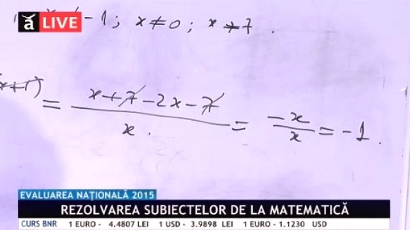 Rezolvare subiecte Matematică Evaluarea națională 2015