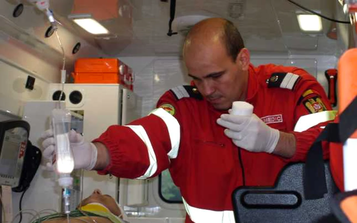 Bărbatul a fost dus la spital. FOTOArhivă.