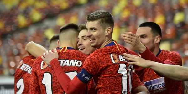FCSB si CFR Cluj in etapa 28 din Liga 1  pe Arena Nationala Bucuresti Florin Tanase bucurie FOTO  Mediafax / Alexandru Dobre MEDIAFAX FOTO
