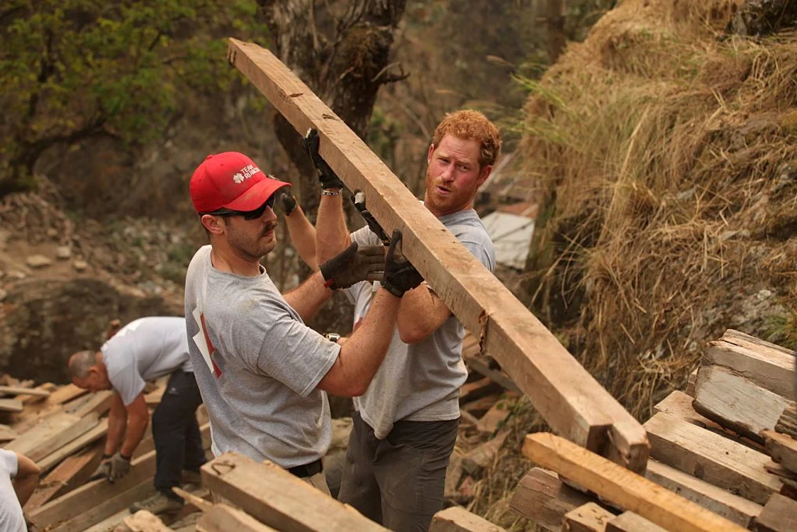 Prince Harry Helps Team Rubicon UK Charity In Nepal jpeg